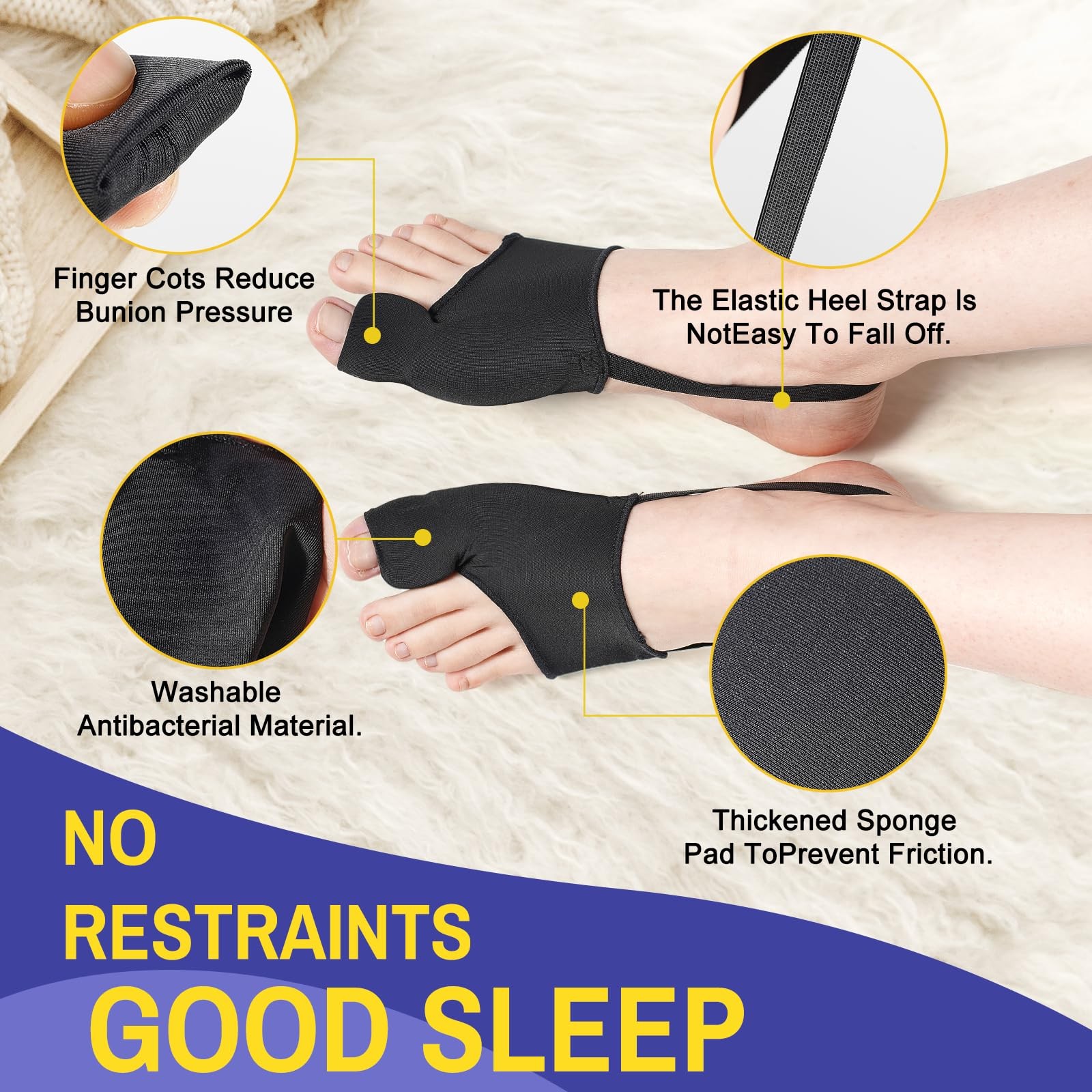 2 Pcs Bunion Corrector for Women & Men Big Toe Straightener-Bunions Correctio…