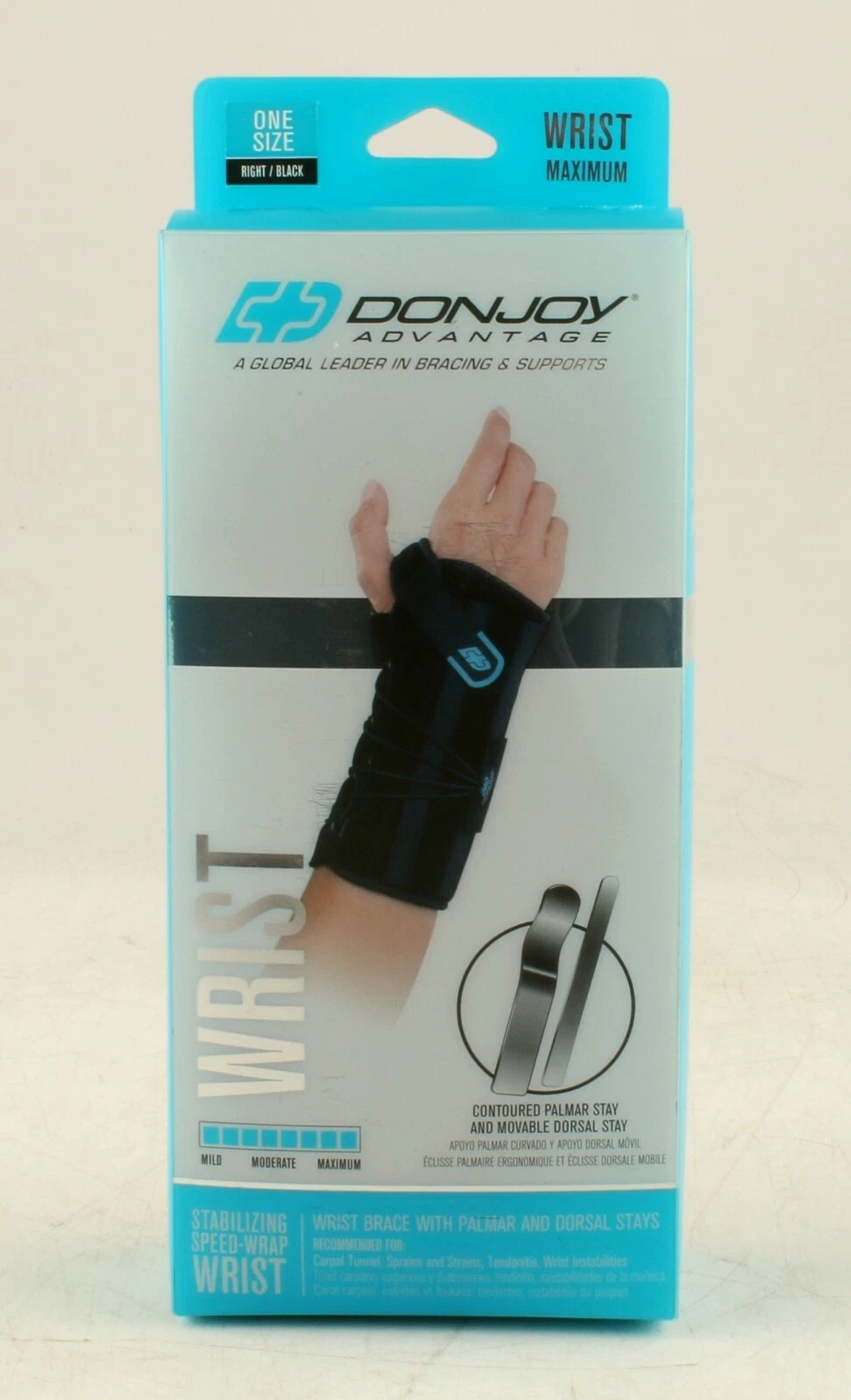 DonJoy Elastic wrist Stabilizing Brace Left XL BEL-DA161WB01-GRY-XL-L