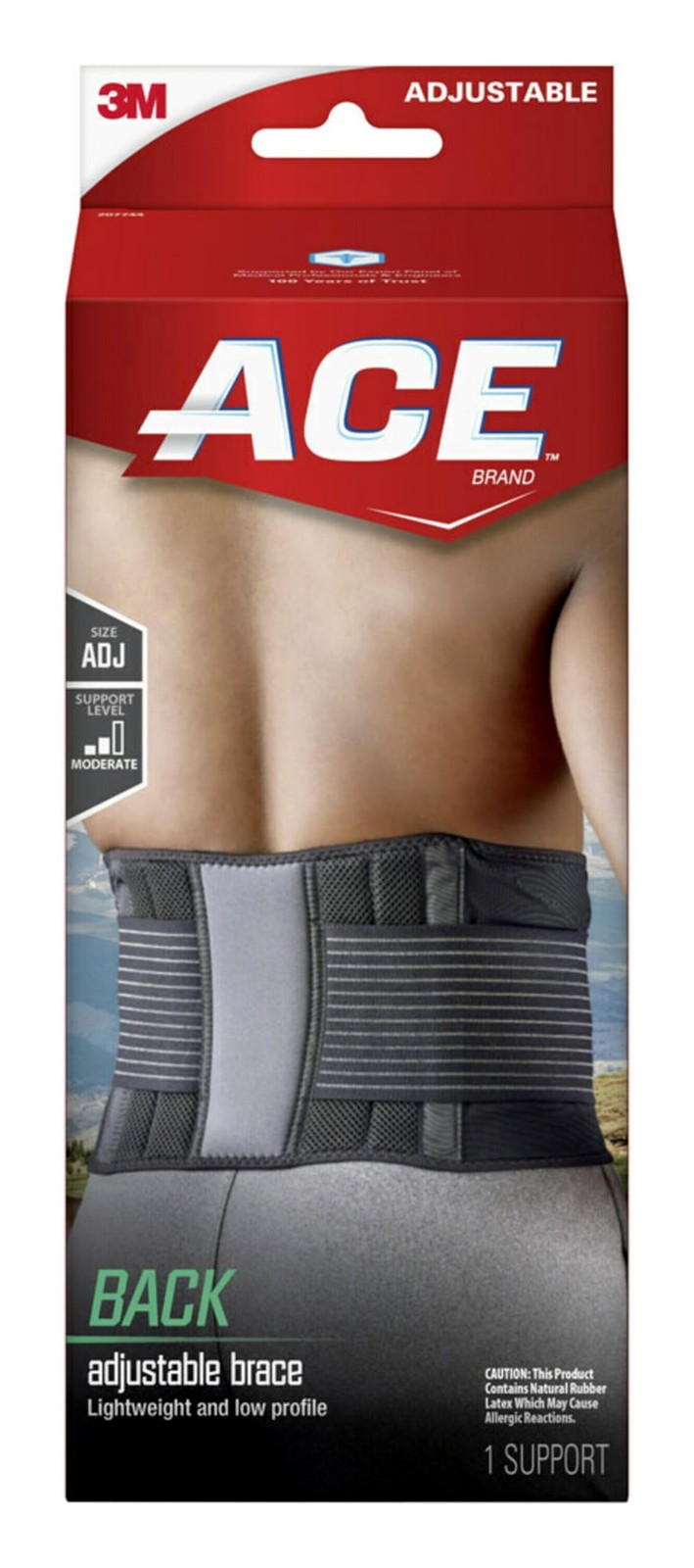 Adjustable Back Brace Lumbar Support Belt for Pain Relief Black