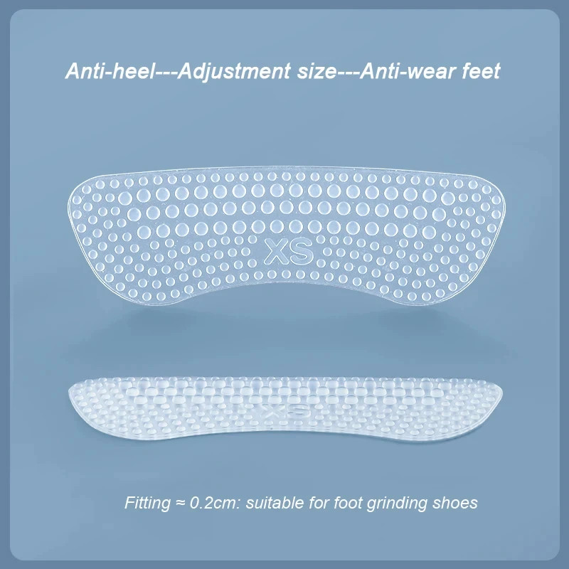 Non-Slip Silicone Heel Stickers Heels Grips for Women Men Anti Slip Heel Cushion