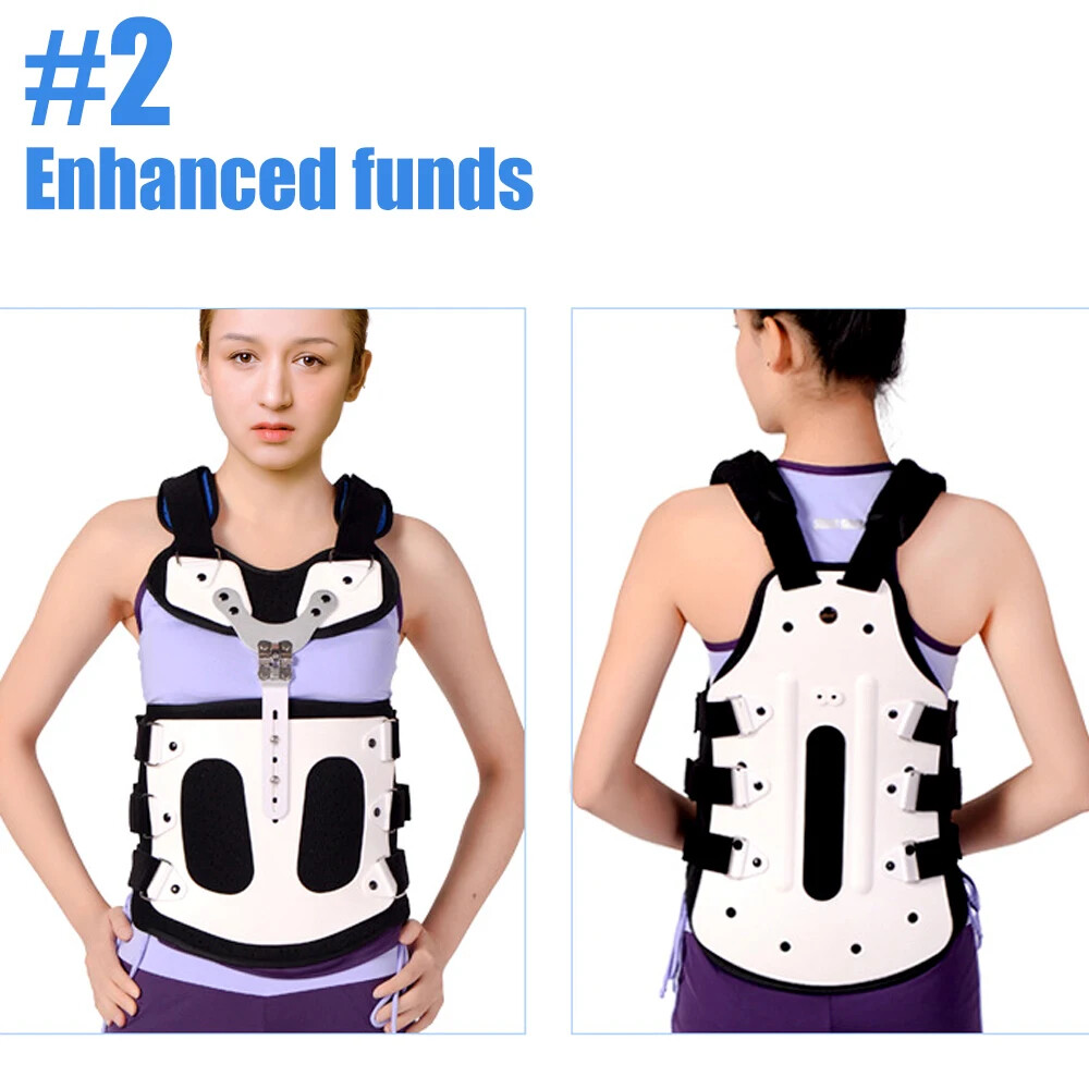 New Fixed Spinal Adjustable Back Brace Kyphosis Mild Scoliosis Post Support
