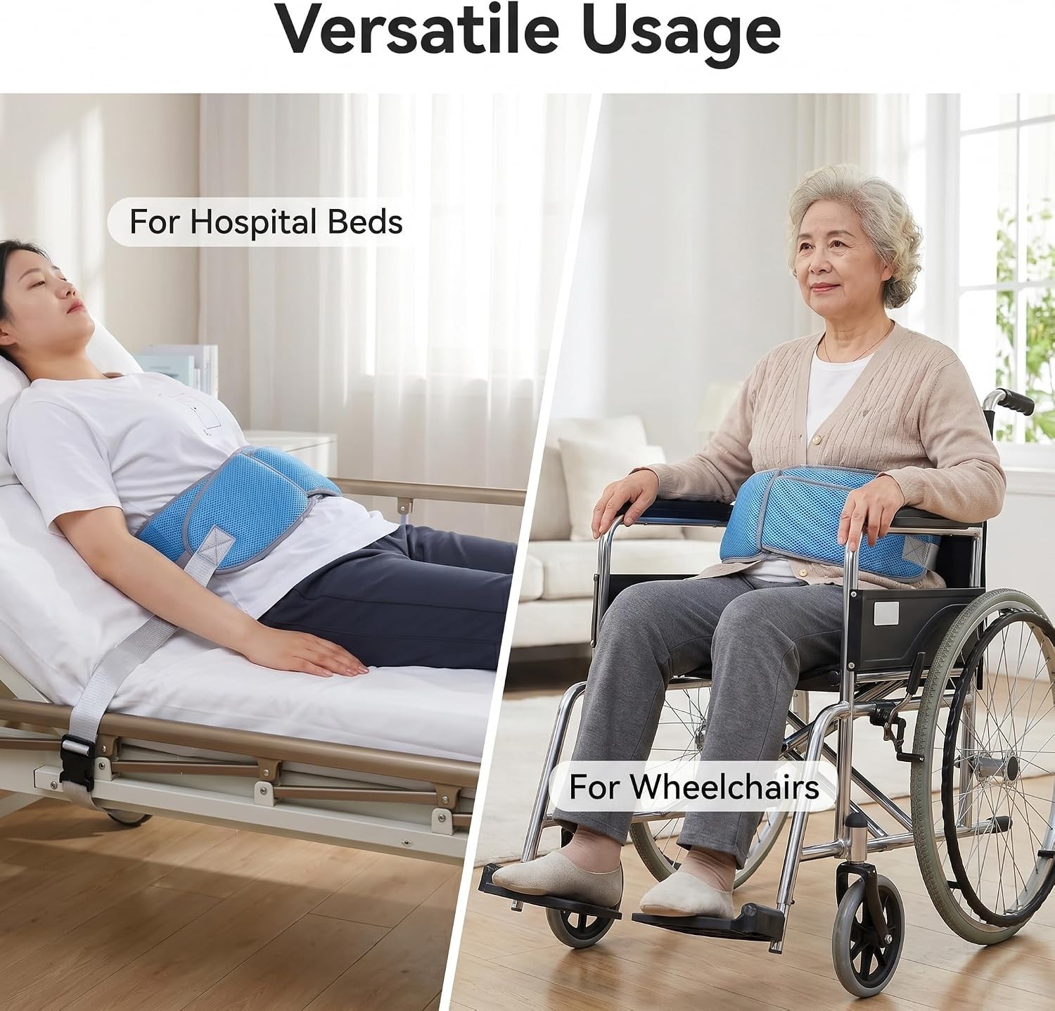 Medical Bed Restraint Strap for Elderly Anti-Fall Adjustable Safety Waist Belt