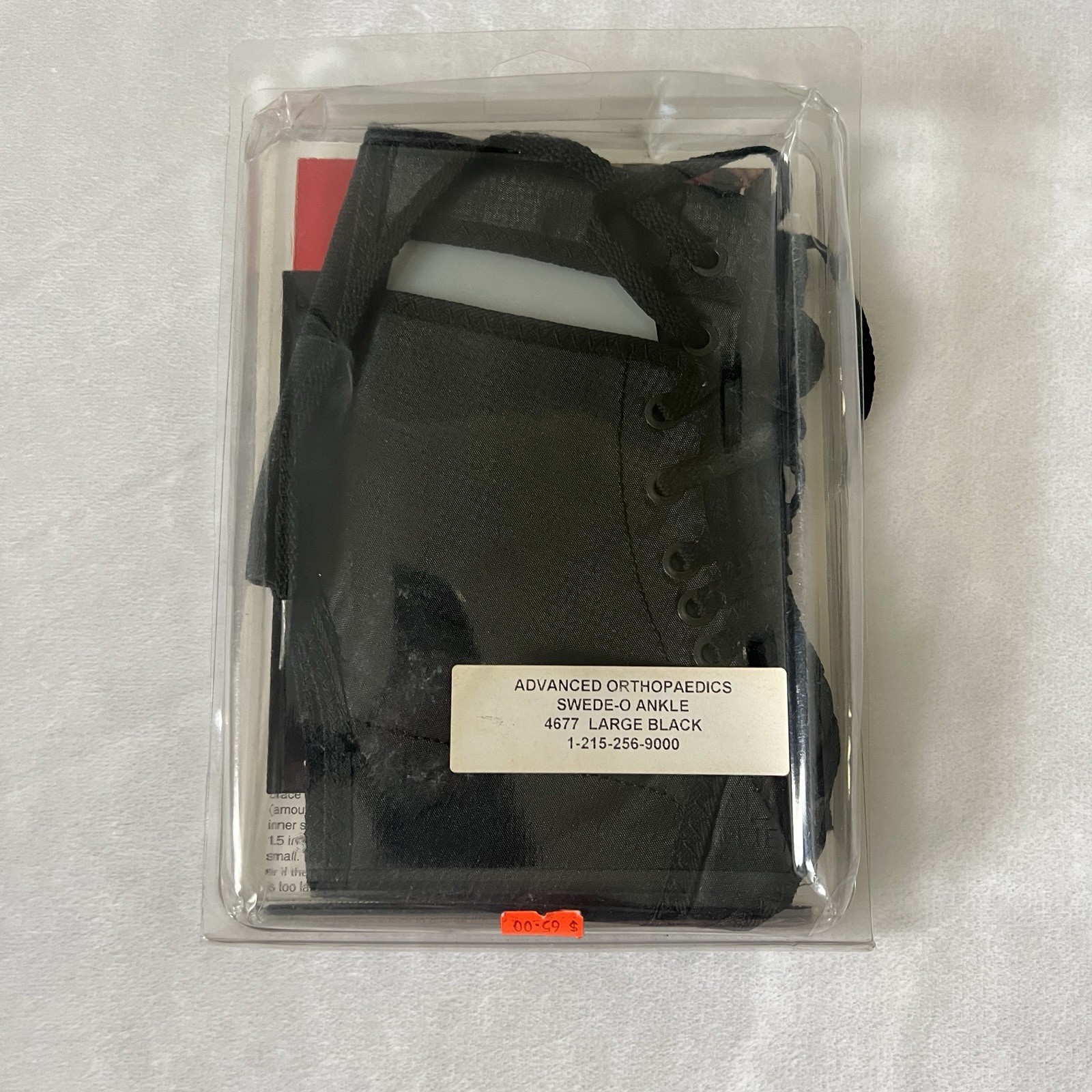 Swede-O Ankle Lok Brace Black Lace Up Size Large Unisex Medical Equipment Ortho