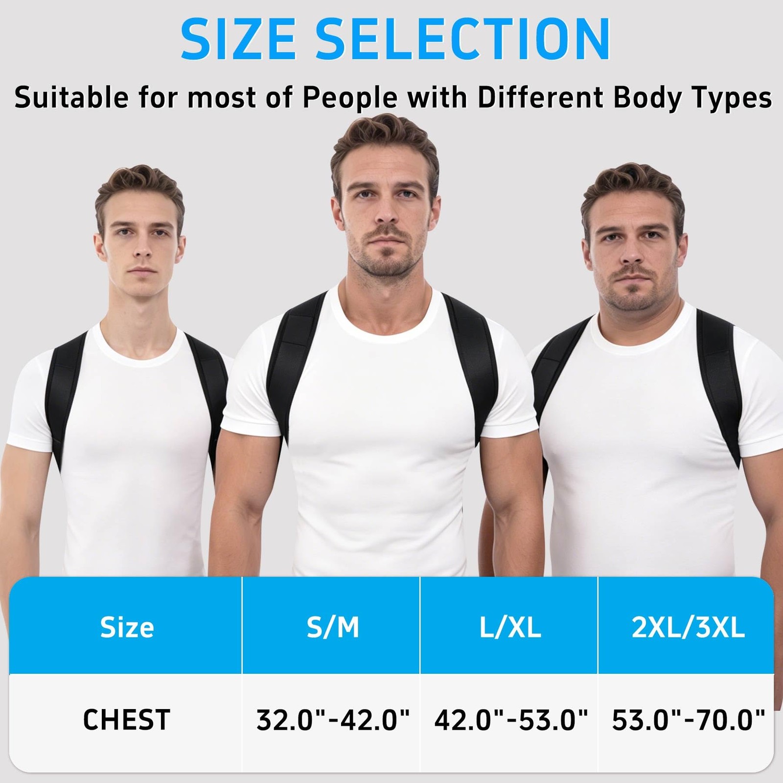 Ycctvar Back Brace Posture Corrector for Women Men Small/Medium, Black
