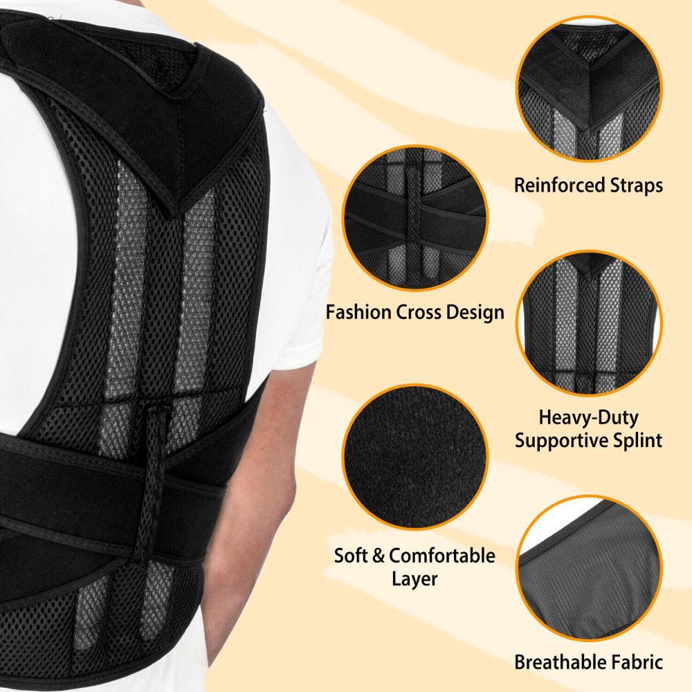 Back Posture Corrector Lower Upper Full Back Brace for Posture for Men and Women