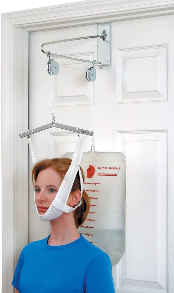 DMI Over the Door Posture Corrector & Cervical Neck Traction Device for therapy