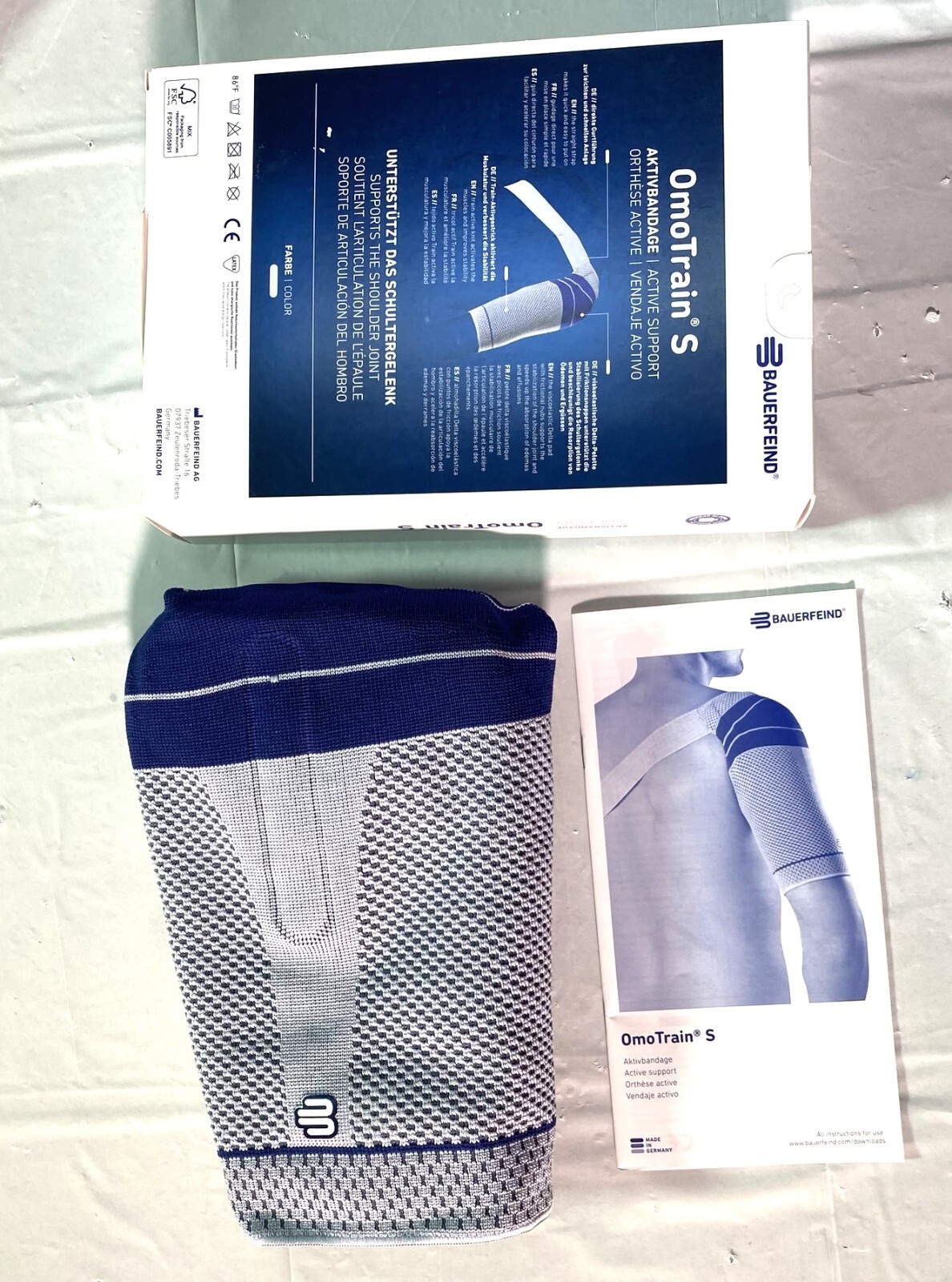 Bauerfeind Omotrain S Shoulder Active Support – Left & Right – ALL SIZES