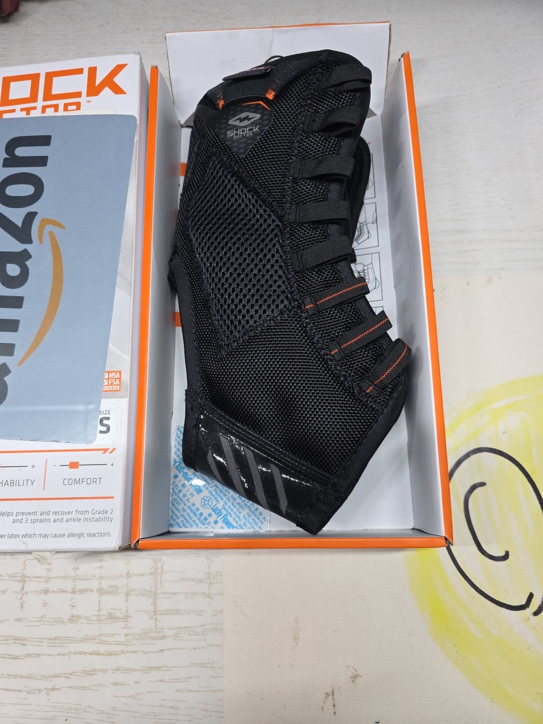 Shock Doctor Ankle Level 2 Ankle Support 849 Ultra Lace Up Ankle Small Black