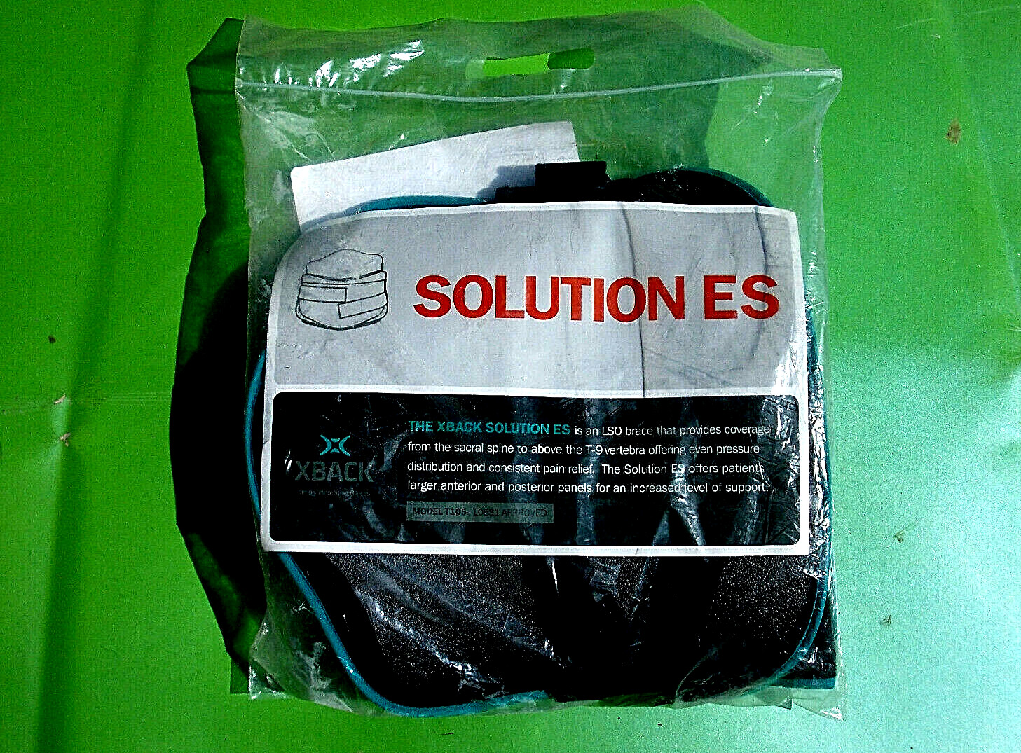 XBACK SOLUTION ES BACK BRACE 2XL MODEL T105 T-9 VERTEBRA SUPPORT LSO PAIN RELIEF