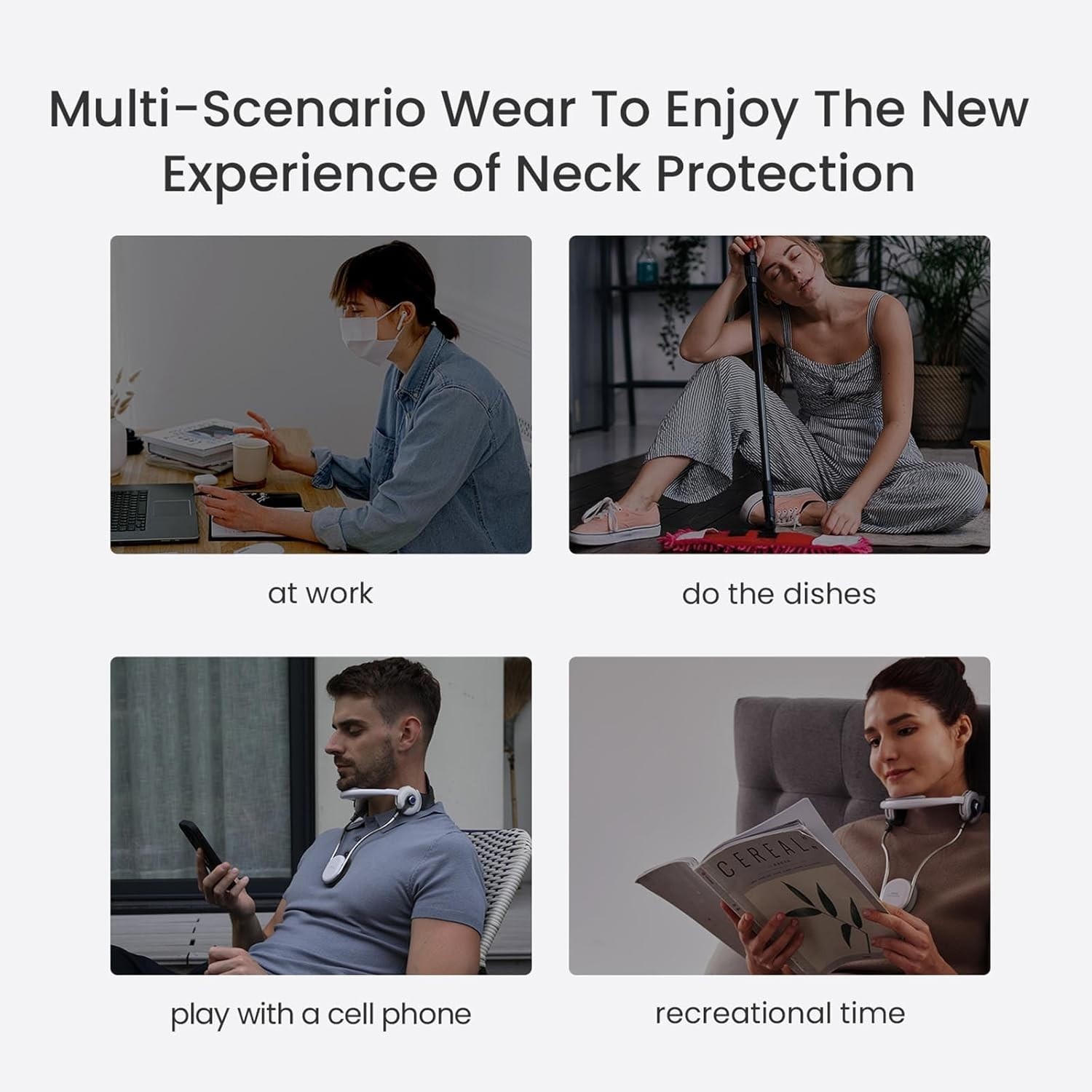 Adjustable Neck Brace Rotatable Head Support Cervical Posture Corrector