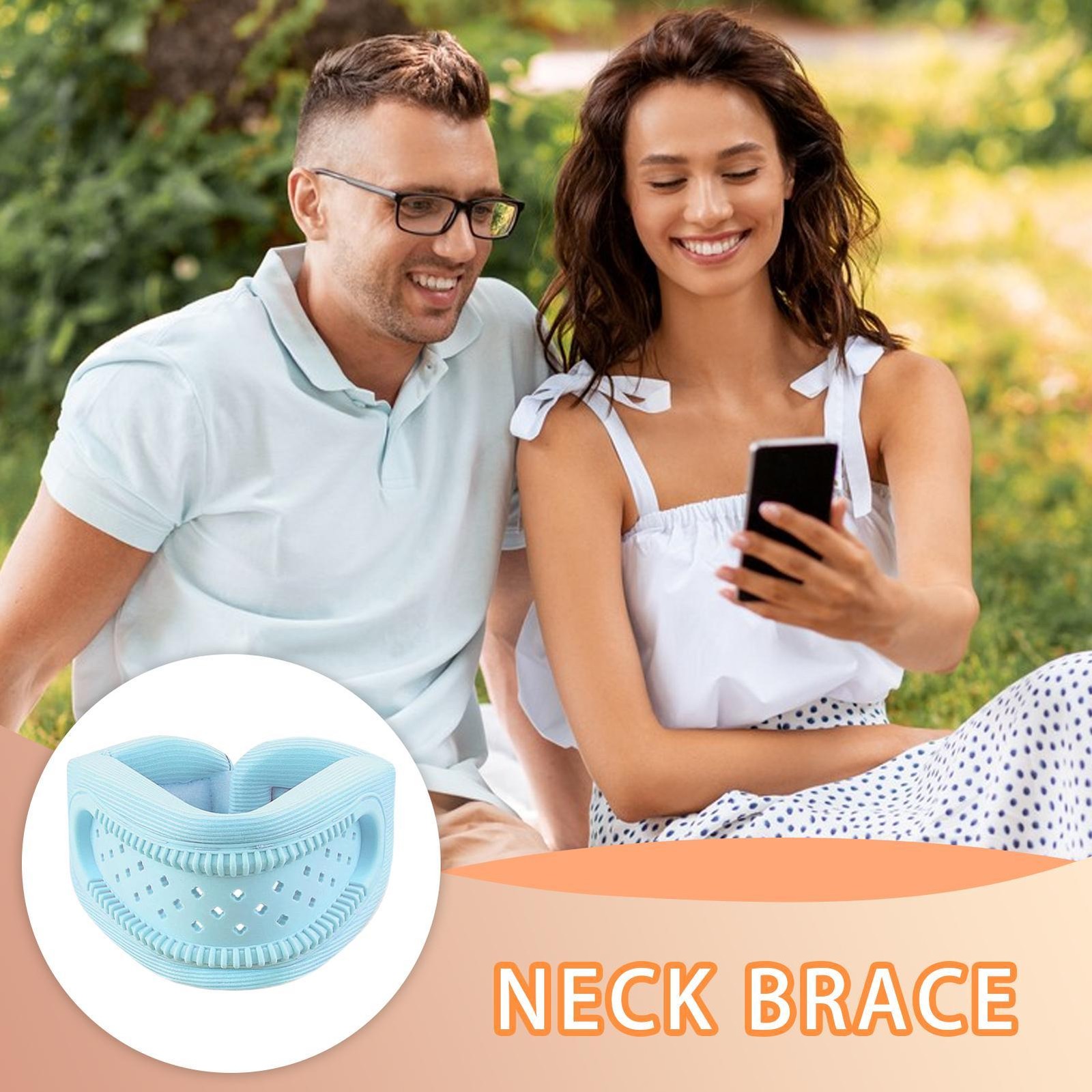 Neck Brace Adjustable Flexible Cervical Collar For Outdoor For Office For Home