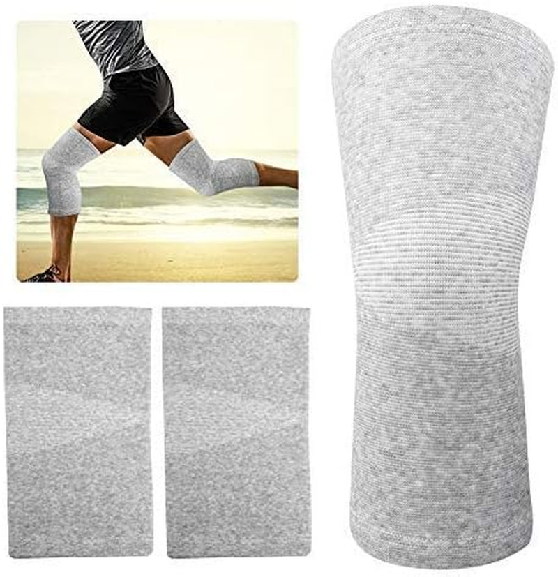 Bamboo Charcoal Knee Sleeve Elastic Warm Knee Brace Kneecap Pads Unisex Protecti