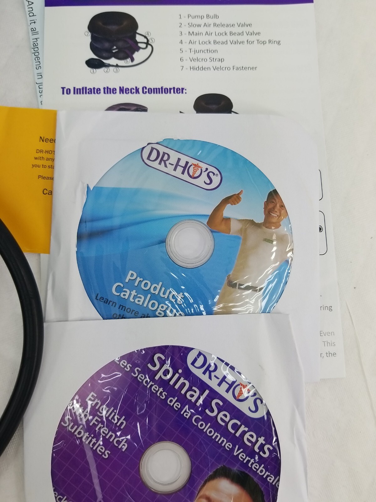 DR-HO’s Neck Comforter with Spinal Secrets DVD for Neck Pain Tension Stiffness