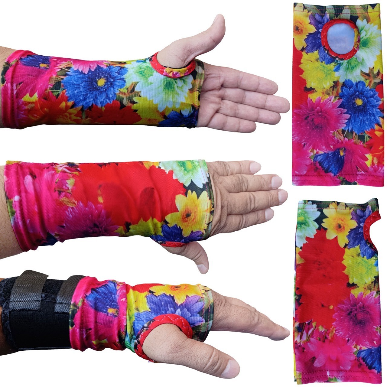 2 x Wrist Support Brace Compression Sleeve Covers Carpal Tunnel Pain Relief Wrap