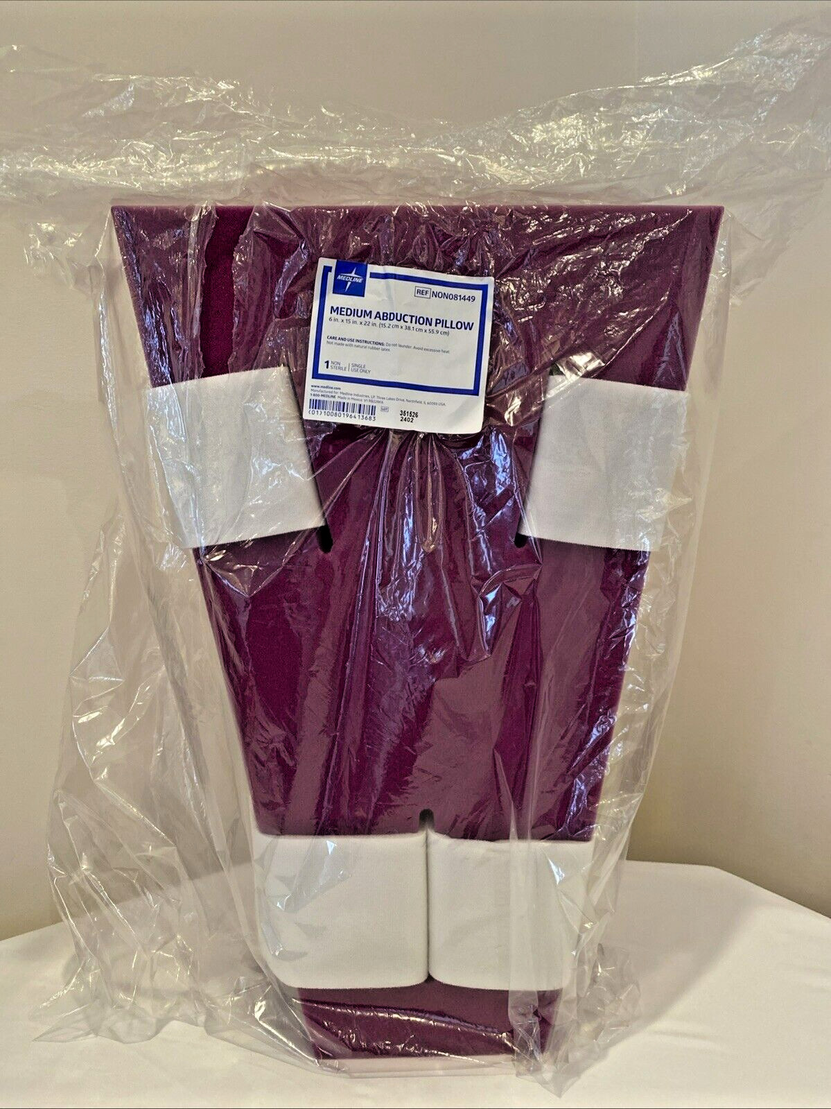Hip Abduction Support Pillow with Straps Posture Cushion Pillow for Patient MED