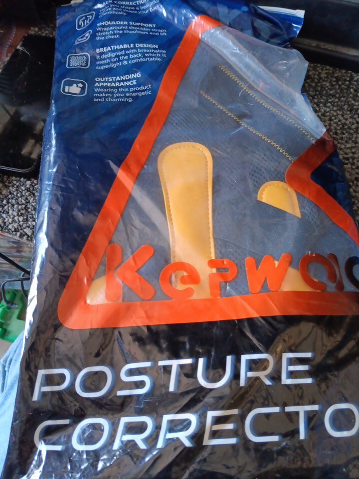Kepwaa Back Brace Posture Corrector For Men And Women Adjustable Black Small
