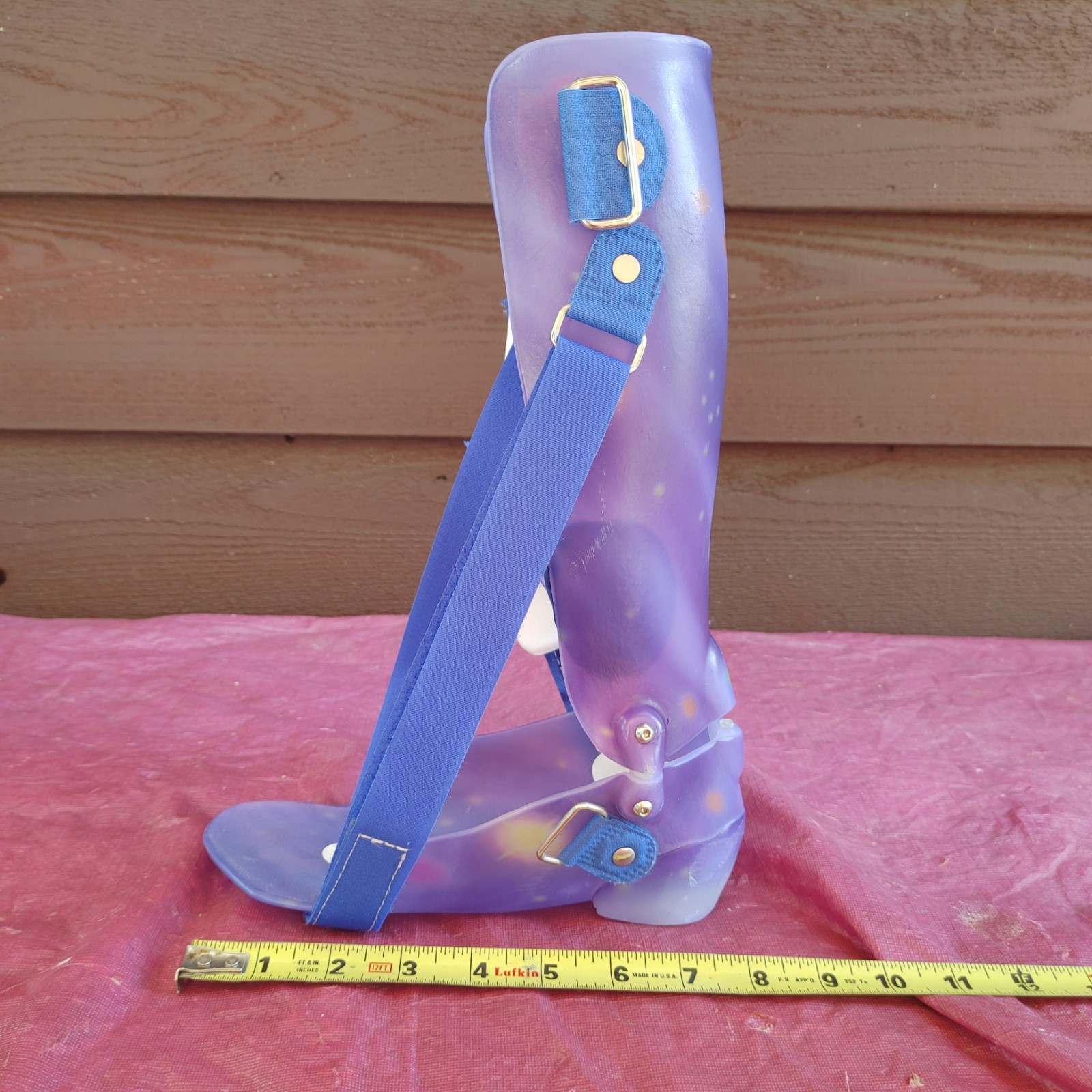 AFO Brace Hinged Thermoplastic LEFT Ankle Drop Foot Support Pediatric Orthosis