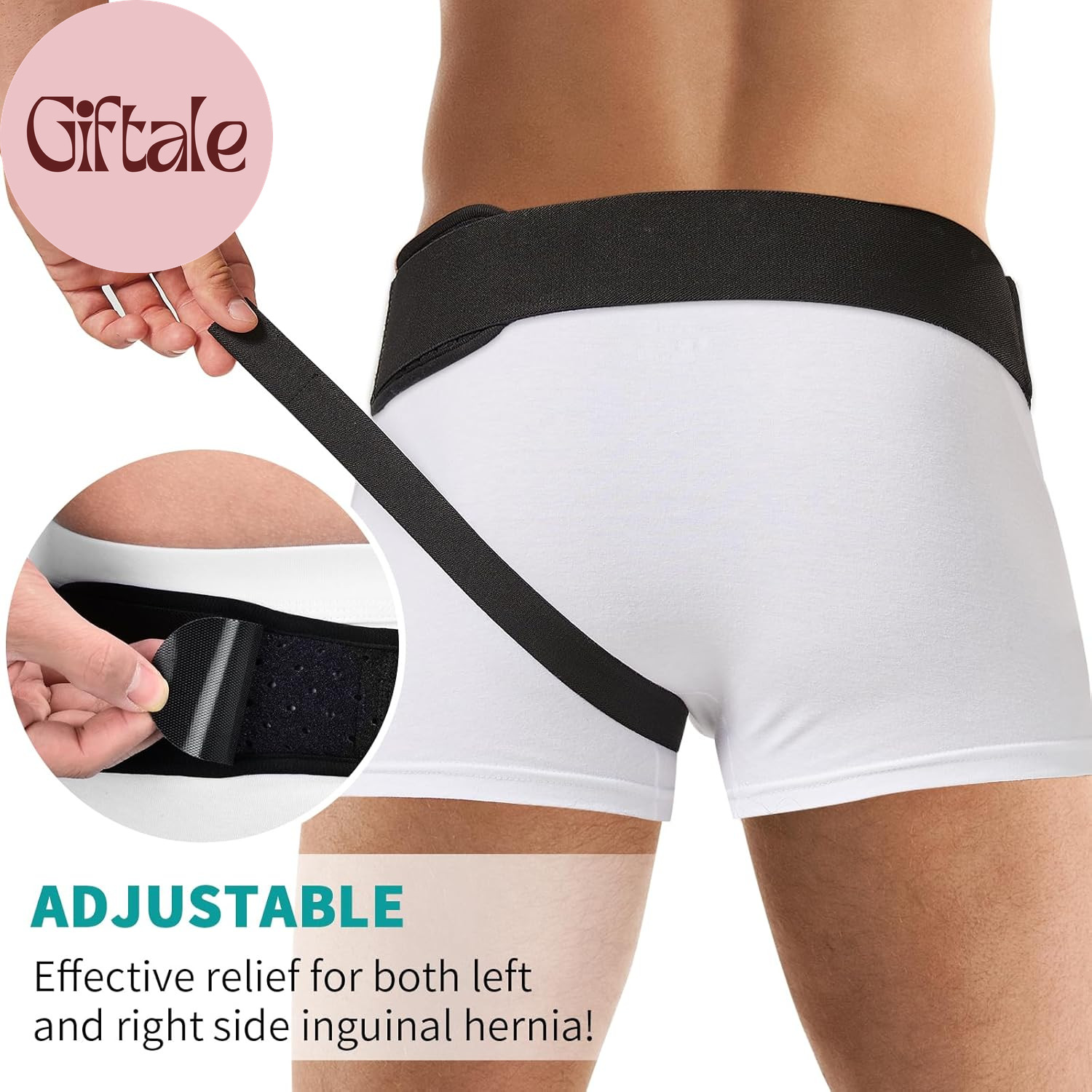 Hernia Belts for Men and Women Left or Right Side Hernia Support Truss for Ingui