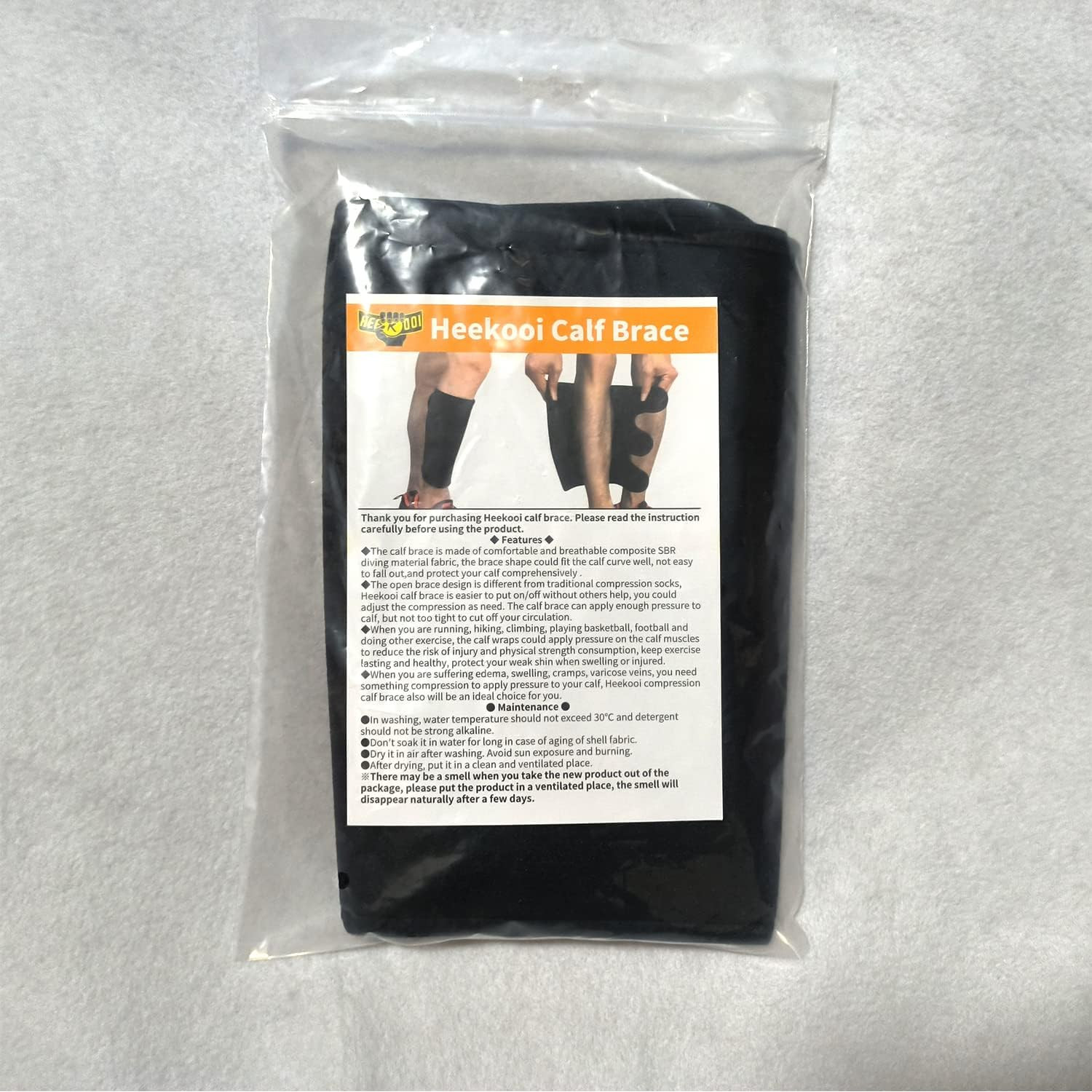 Calf Brace, Shin Splint Compression Sleeve (1 Pair) for Swelling, Edema, Hiking,