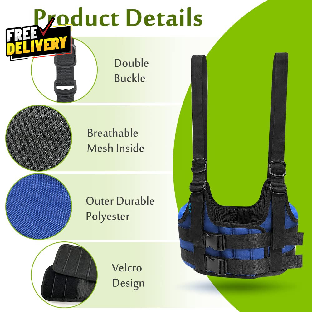 Back Stretcher Harness for Spinal Decompression Lumbar Traction Belt & Inversion