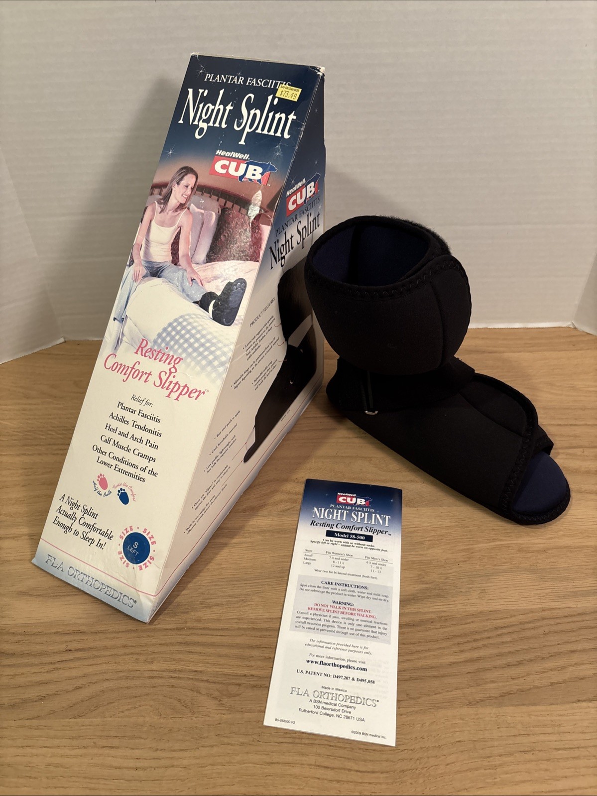 HealWell Cub Plantar Fasciitis Night Splint Size Small Left Foot New