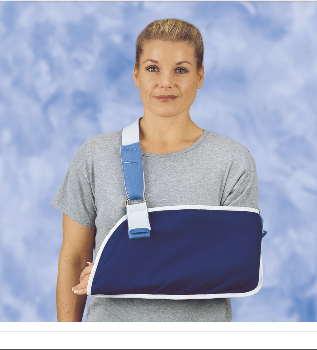 DeRoyal® Arm Sling with Padded Strap O-Ring / Hook & Loop Strap Closure Large