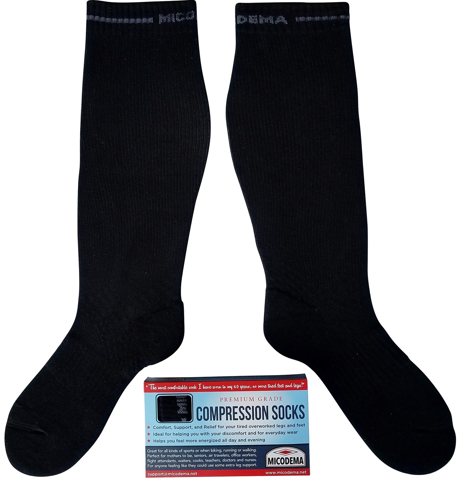 MICODEMA Compression Socks XXWide Calves Women – Thick Calf. Ankle And Arch