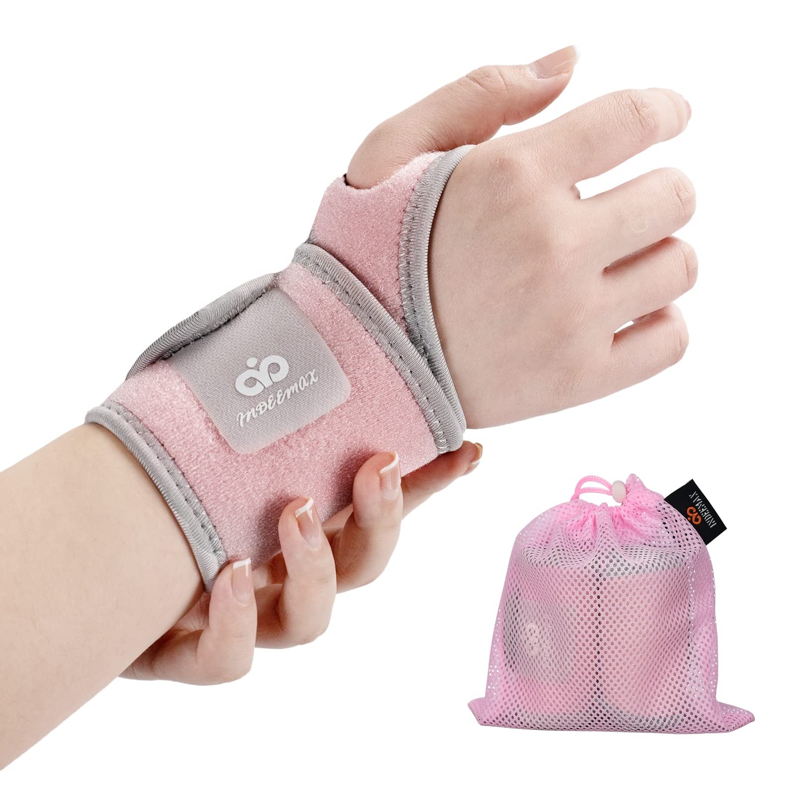 2 Pack Copper Wrist Brace Support for Carpal Tunnel, Pain Relief, Arthritis, …