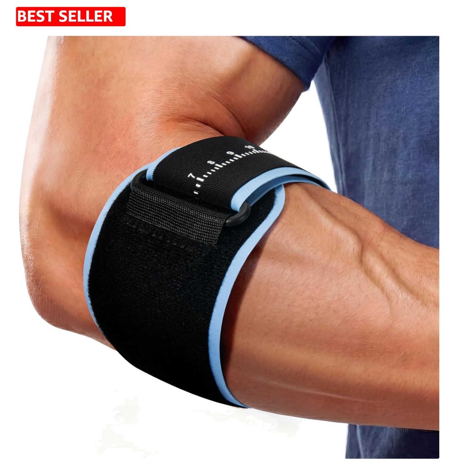Elbow Brace with Removable Pad for Tennis & Tendonitis – Adjustable