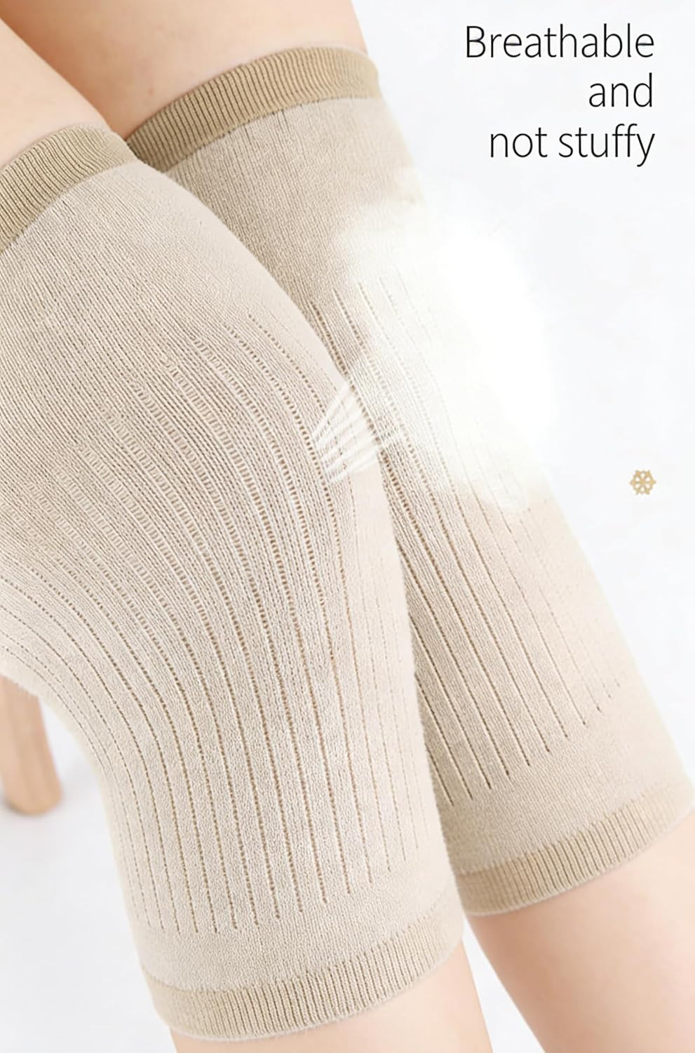 1 Pair Knee Sleeves for Women & Men, Lightweight Thin Knee Sleeves