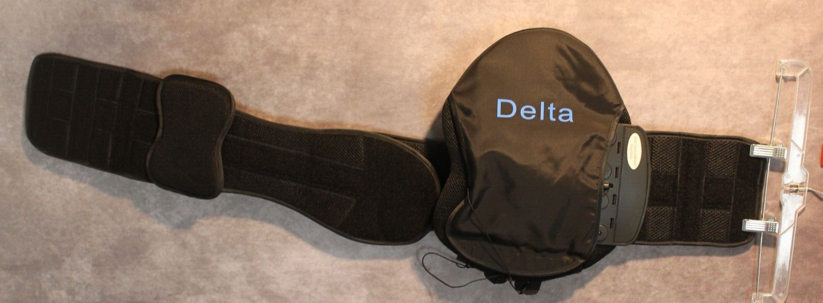 Delta Back Brace Utilizes a contoured Belt and a standard Sizing System.