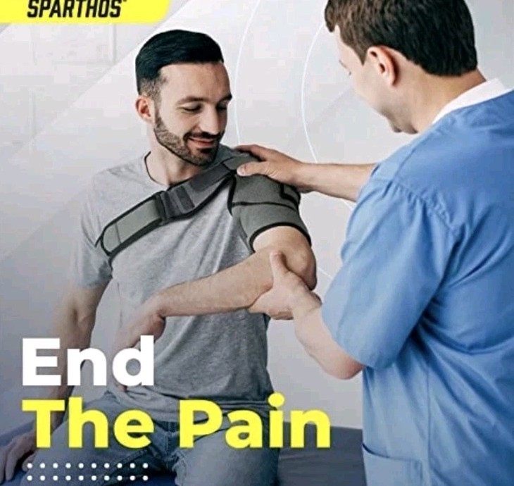 ****Sparthos Shoulder Brace/Adjustable Support Sleeve for Torn Rotator Cuff,
