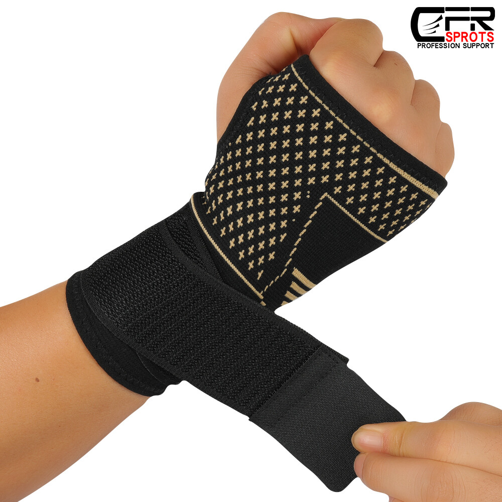 Copper Wrist Compression Glove Hand Support Pain Relief Joint Self Care Single