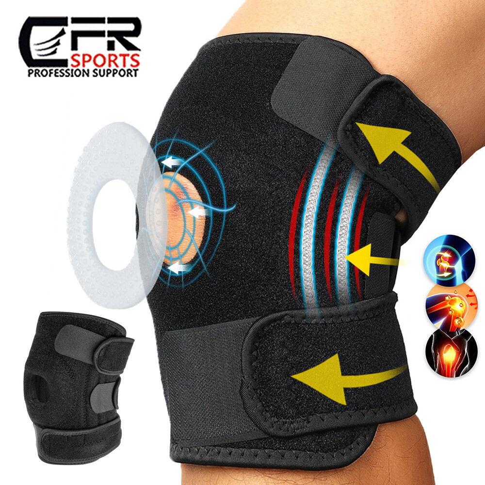 Knee Brace with Side Stabilizers & Patella Gel Pad for Maximum Knee Pain Support
