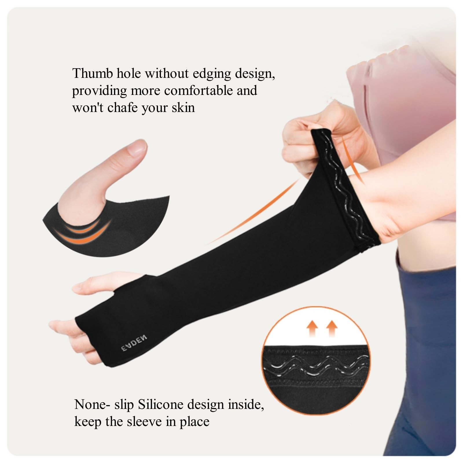 Unisex Padded Compression Forearm Volleyball Sports Arm Sleeves Athletics 1 PR