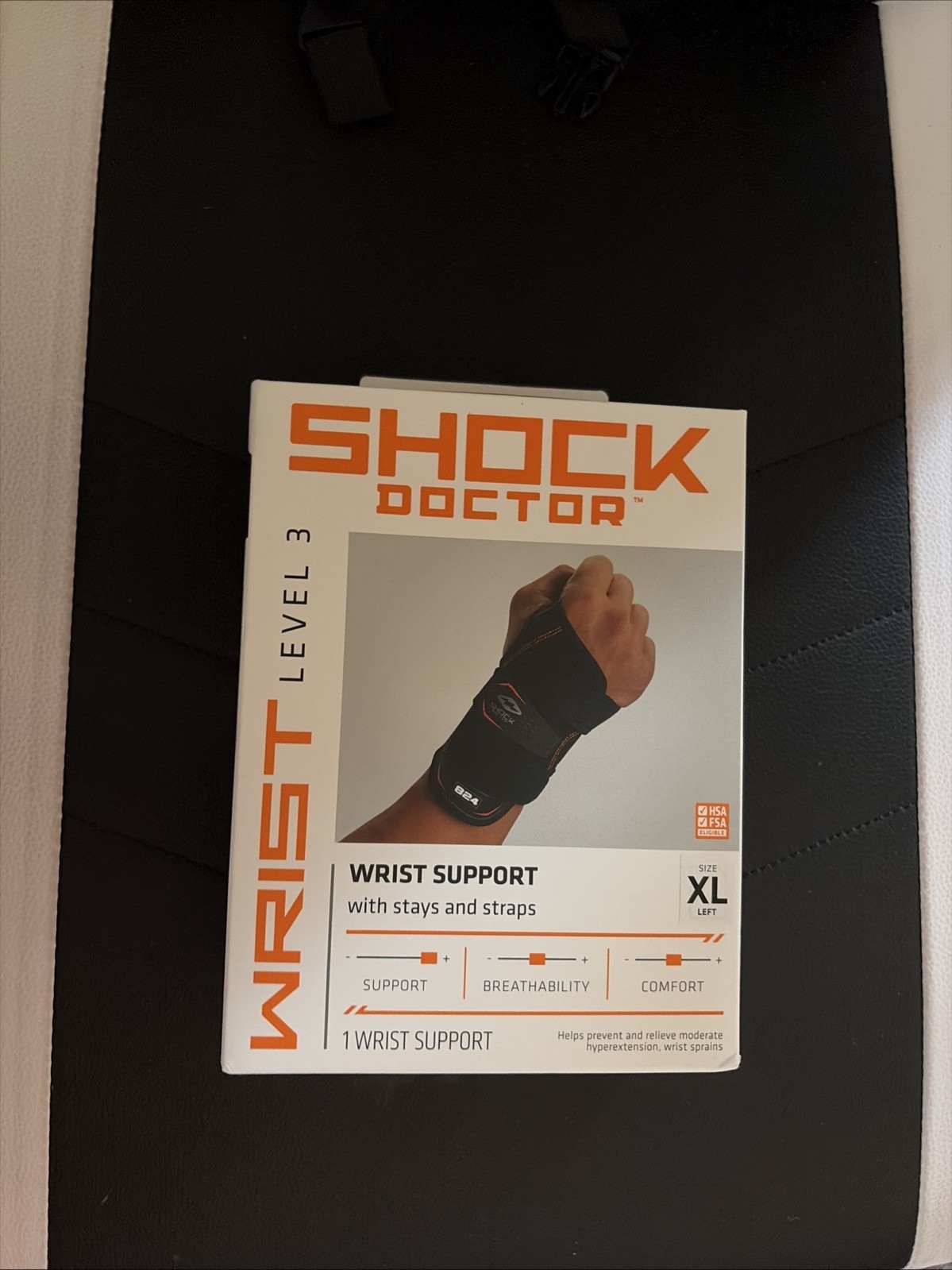 Shock Doctor Wrist Support (level 3) Support w/ Stays & Straps SIZE XL (NIB)