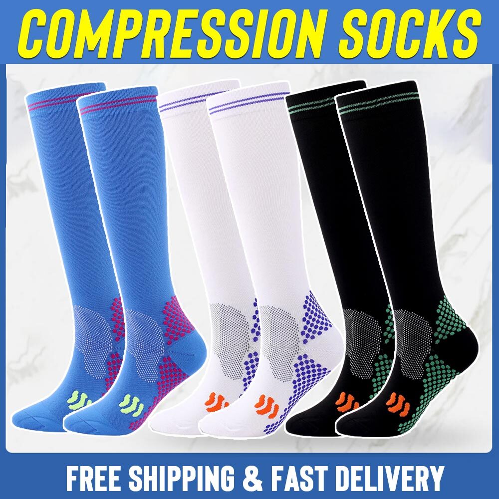 3Pairs Neuropathy Socks for Women/Men-20-30mmHG Soothe Socks for Neuropathy Pain