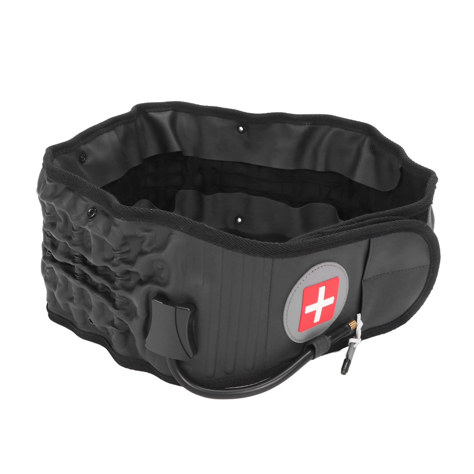 Black Lumbar Traction Belt Inflatable Improve Pain Back Decompression Belt WT