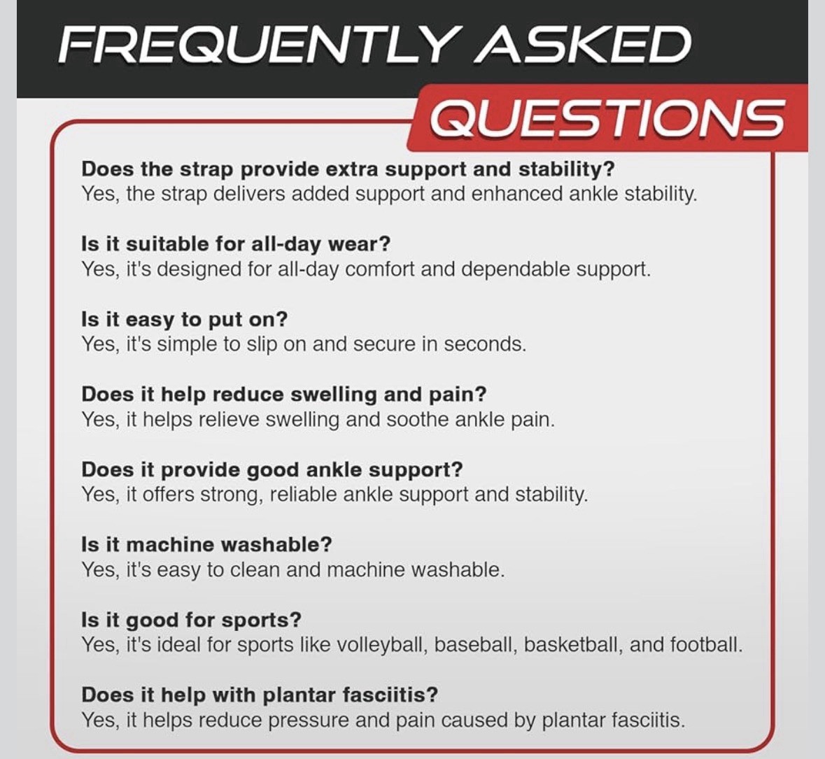 Ankle Wrap for Sprained Ankle, Compression Sleeve for Plantar Fasciitis Relief S