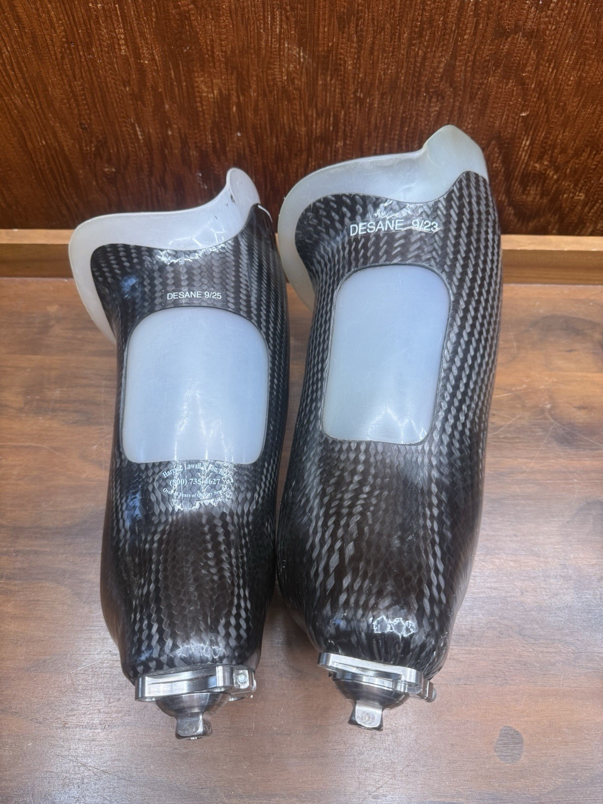 Pair Carbon Fiber BK Prosthetic Sockets MEDEX Bulldog Adapters Titanium