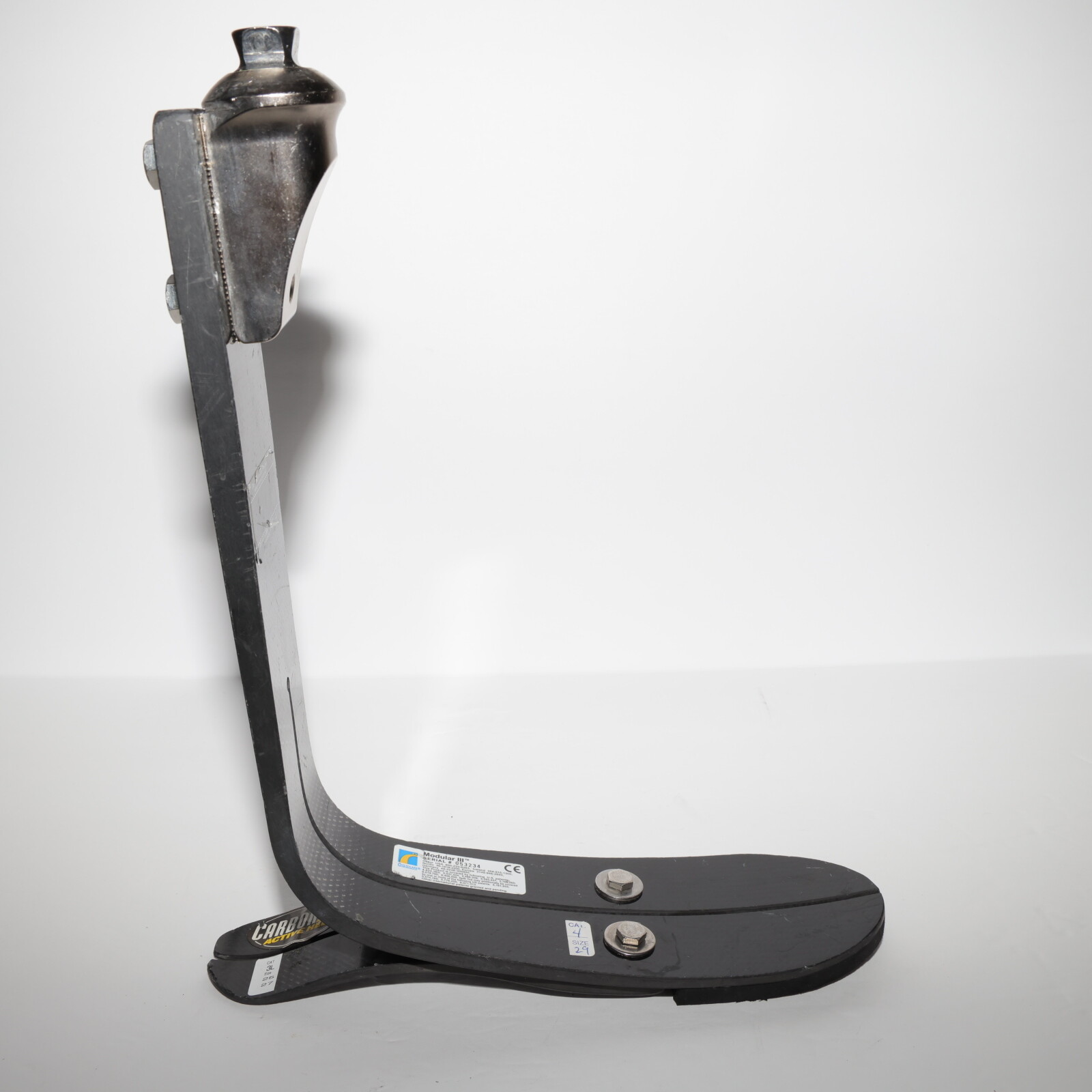 OSSUR MODULAR III 3 PROSTHETIC HIGH PROFILE FOOT Sz 29 CAT 4 CARBON LIGHTWEIGHT