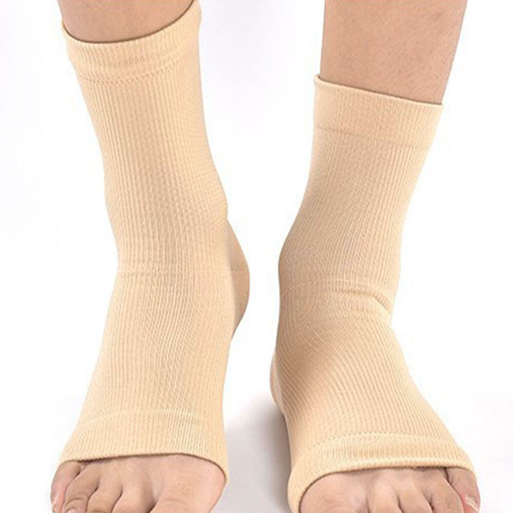 3x Ankle Braces Compression Sleeve Support Socks For Sport Gym Pain Relief Black