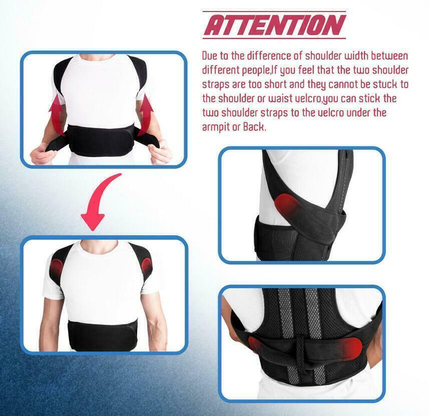 Improve shoulder Back Posture and reduces pain Correct Brace Belt for Men Women