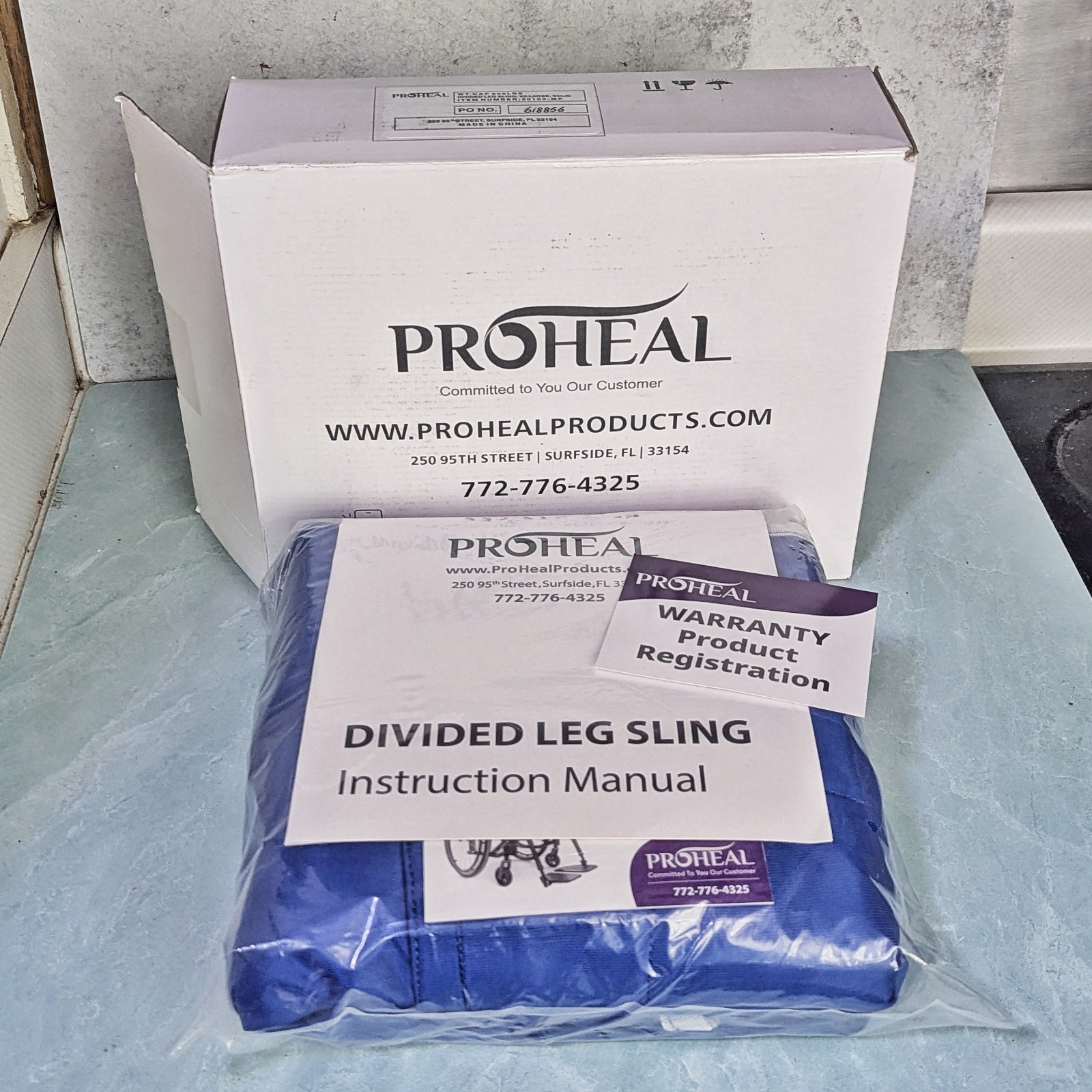 NEW ProHeal Universal Lift U Sling Divided Leg Patient XX-Large 78×48″ 30103-MP