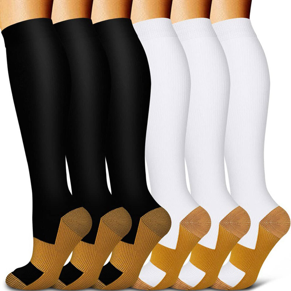 S/M L/Xl 2XL Wide Calf Plus Size Compression Socks Women Men 20-30mmhg