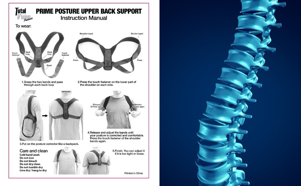🔙Total Vision Back Support🔙 Stability Upper Posture Prime Alignment| NEW| $45