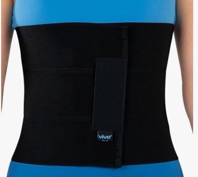 Vive Abdominal Binder Post Surgery (3 Panel) Size Small 25”-32”