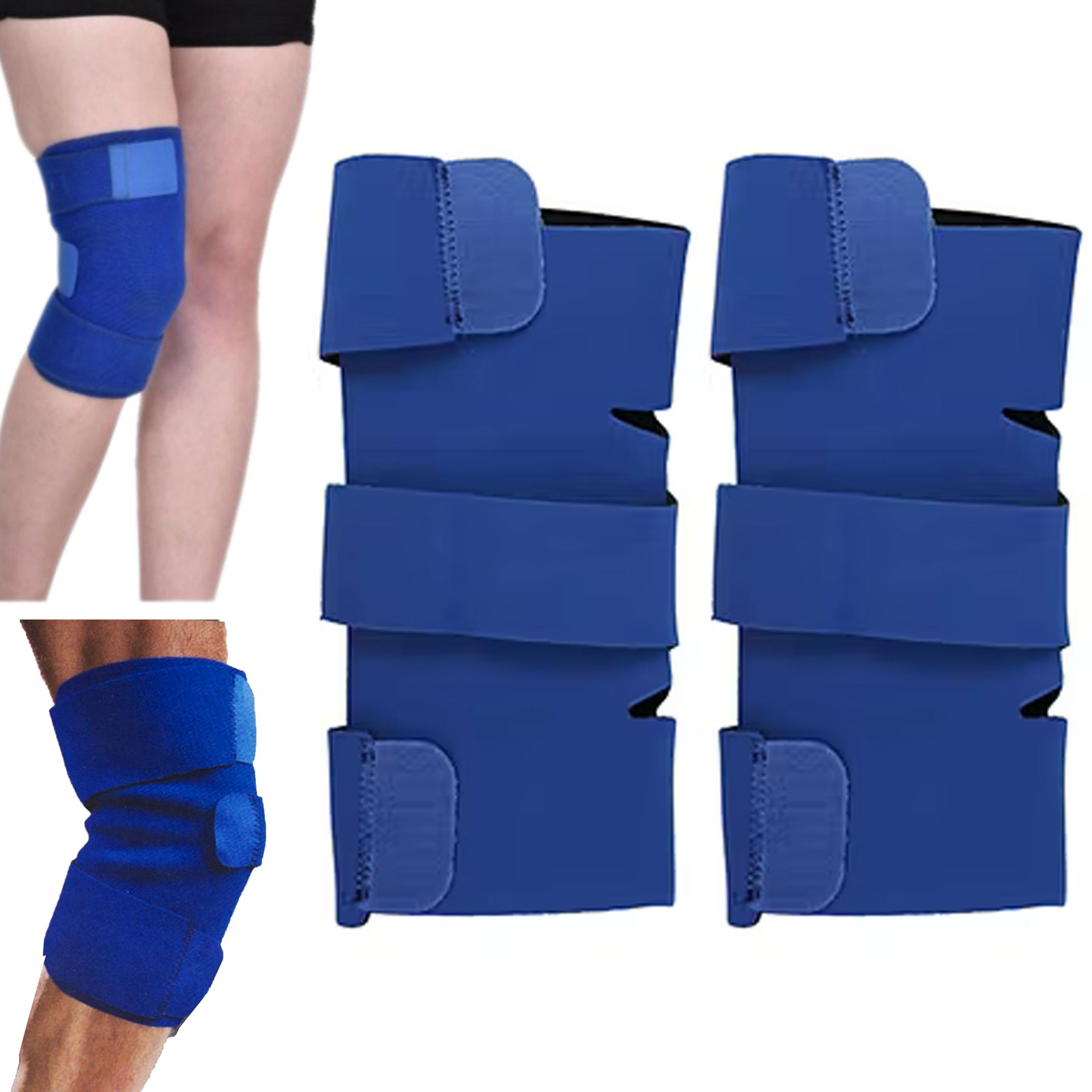 Set of 2 Knee Patella Support Braces: Compression Sleeves Ideal for Arthritis