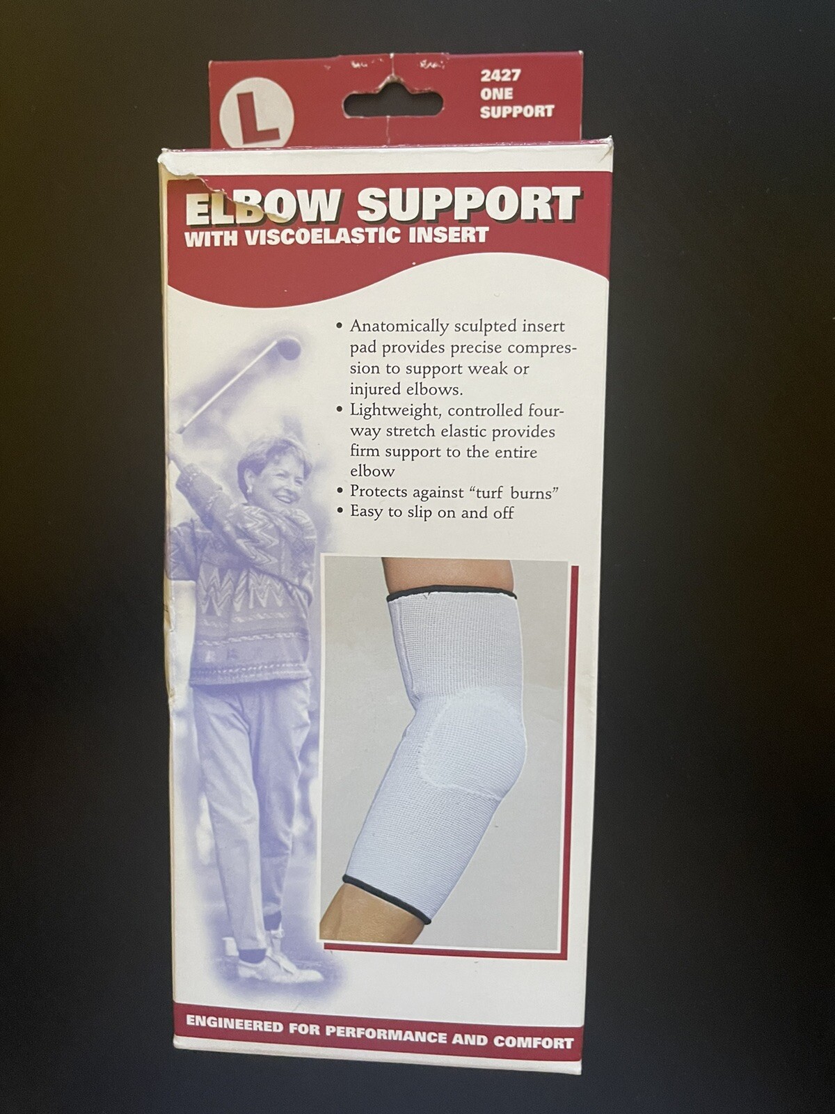 OTC Firm Elastic Pullover Elbow Support Size L