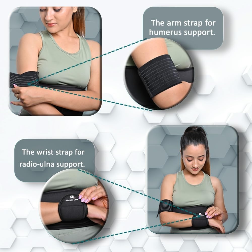 Left Right Shoulder Immobilizer Arm Sling Elastic Brace for Clavicle Collar B…